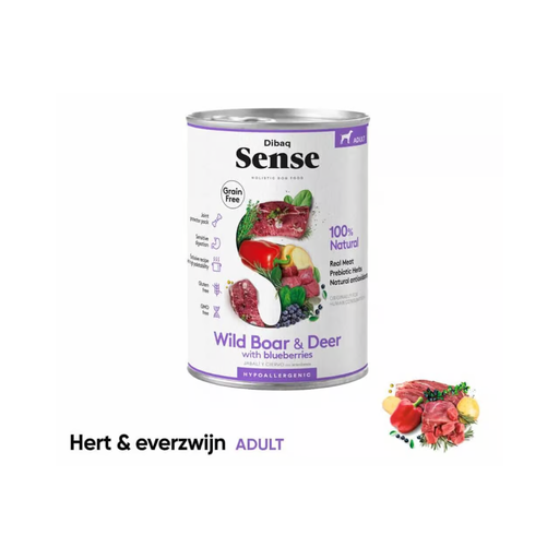 Dibaq Sense - Wild zwijn & hert (blik)